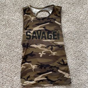 Savage Barbell Camo Tank